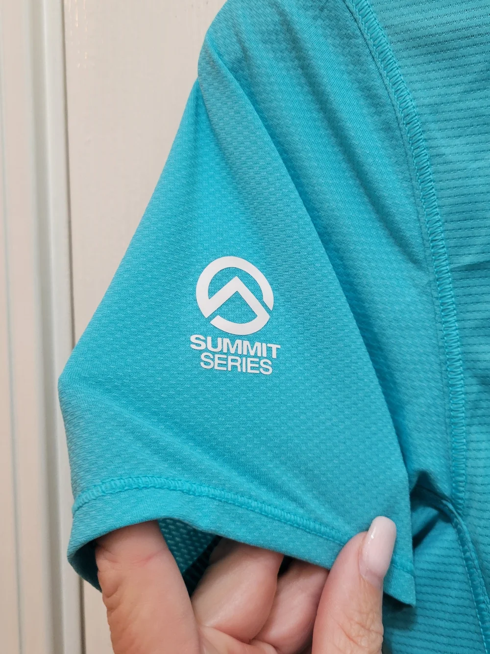 The North Face Women's Short-Sleeve Summit Series Crew Tee — Glacier Blue - Picture 8 of 13